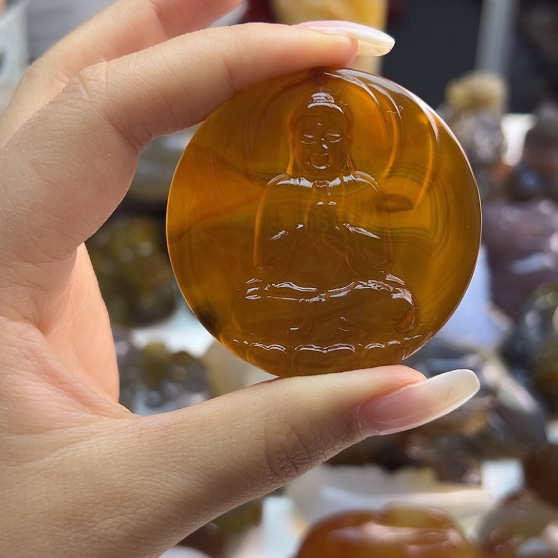 玛瑙/玉髓未镶嵌吊坠(不含链)