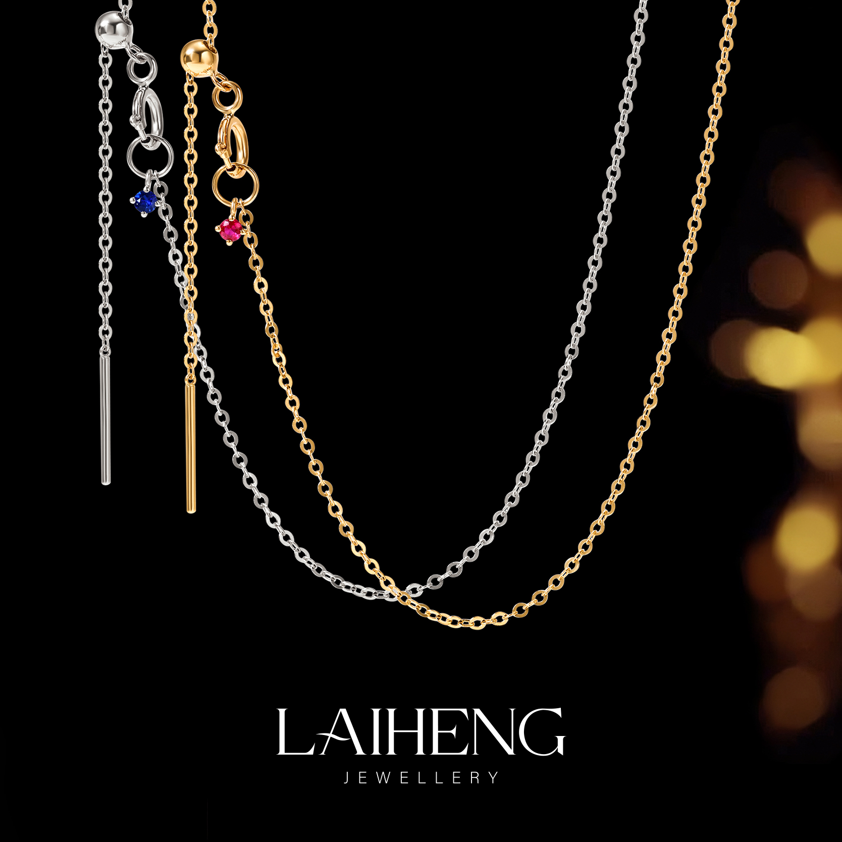 18K金 针状项链  抽拉款总长约45cm 246305-45 246305W-45