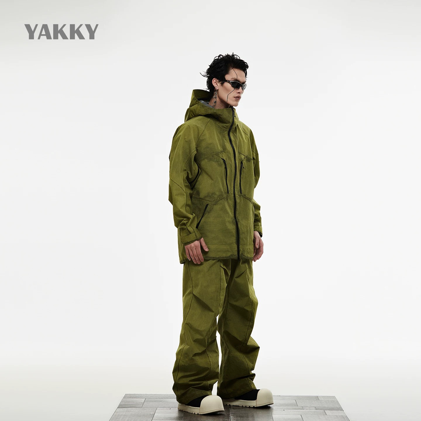 【新品】YAKKY脏染系列男女同款夹克上衣套装3L适用滑雪场景