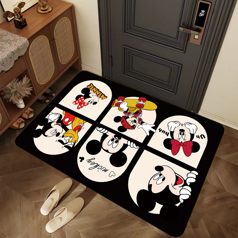 入户门垫硅藻泥厨房地垫卧室床边地毯防滑加厚耐磨吸水易打理