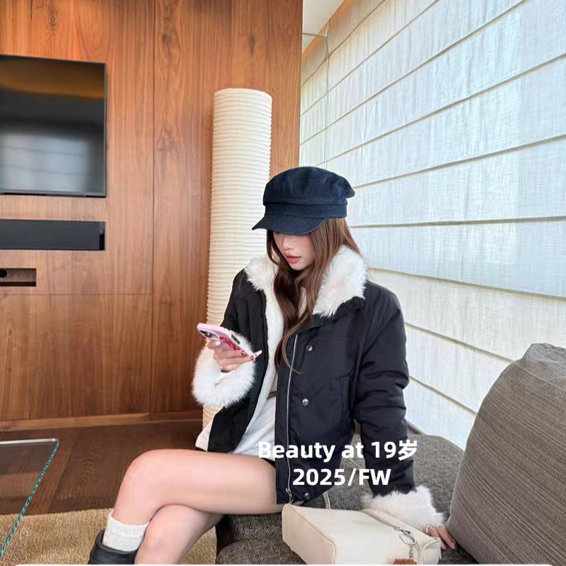 9906美式翻领领百搭夹克外套A33-2