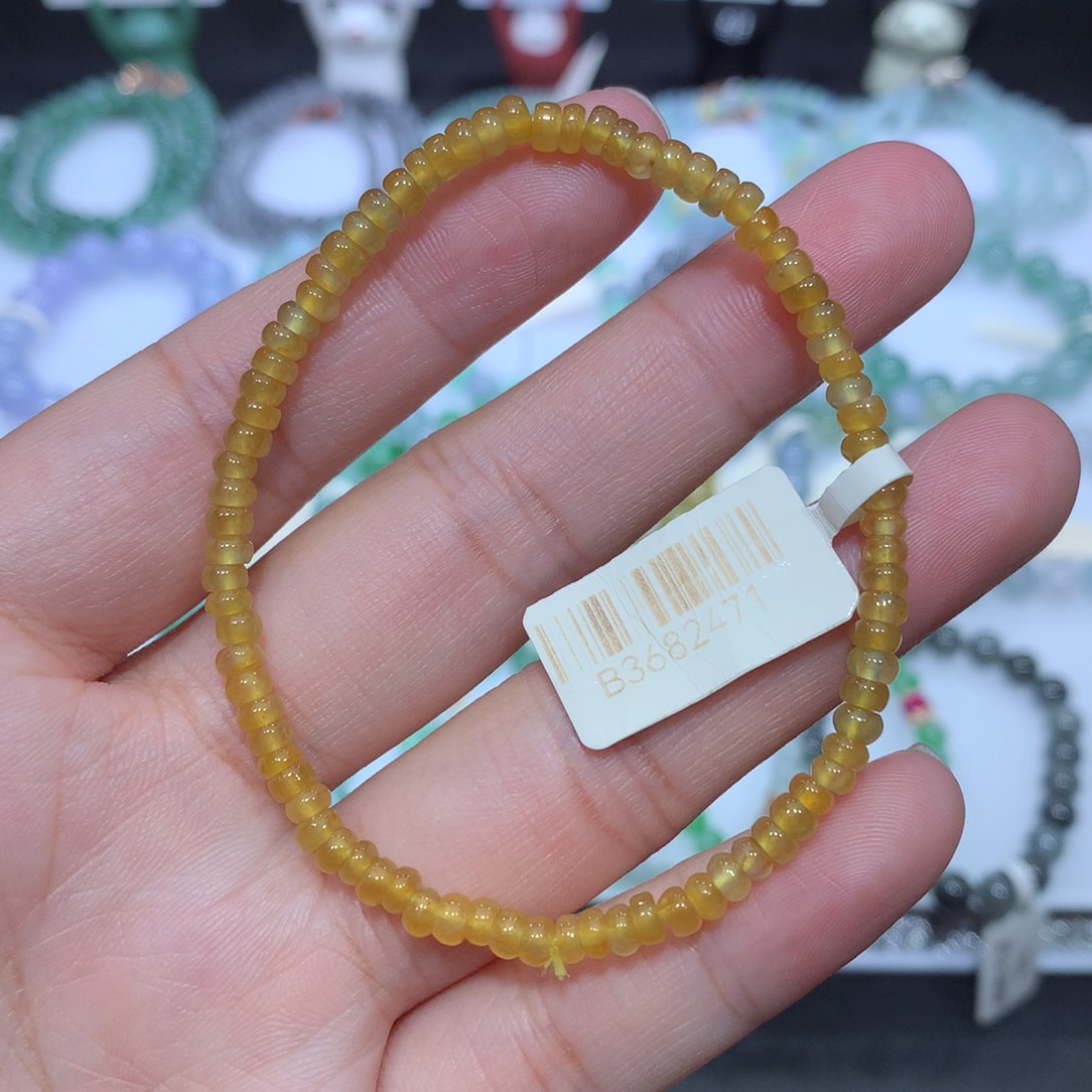 翡翠未镶嵌手串天然