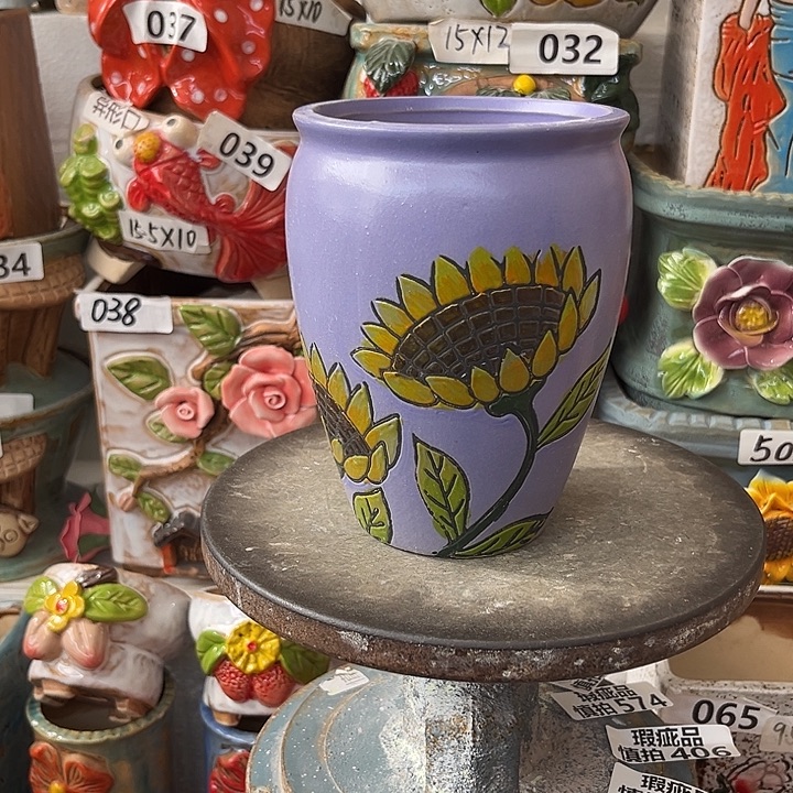 粗陶材质多肉花盆