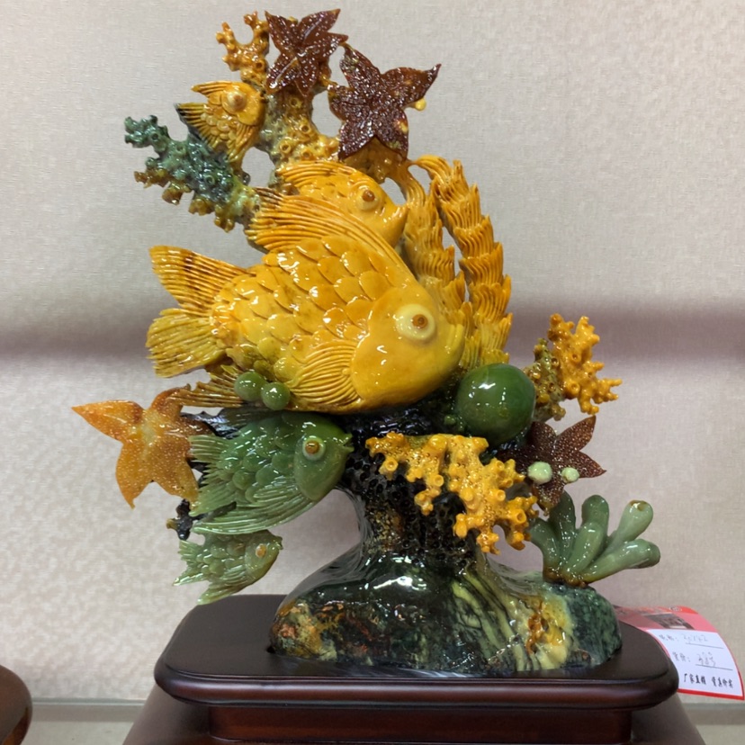 【闪购商品】蛇纹石玉摆件覆膜未镶嵌