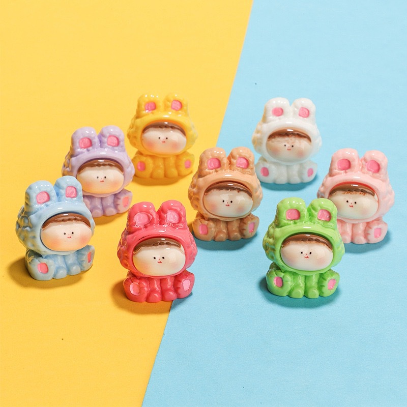 [二松家直播打包]兔耳朵莉莉丝树脂饰品，手工diy专用