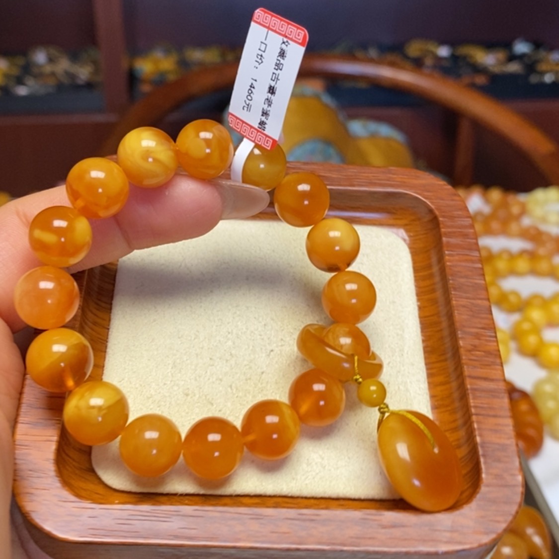 【闪购商品】蜜蜡手链未镶嵌手串