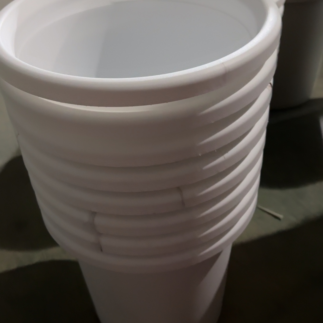 树脂四季盆7#无拖纯白6瑕疵