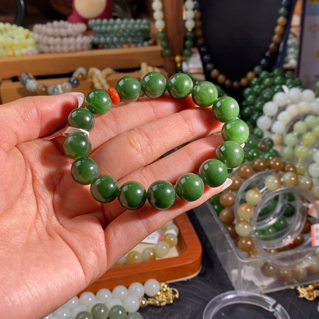 和田玉未镶嵌手链