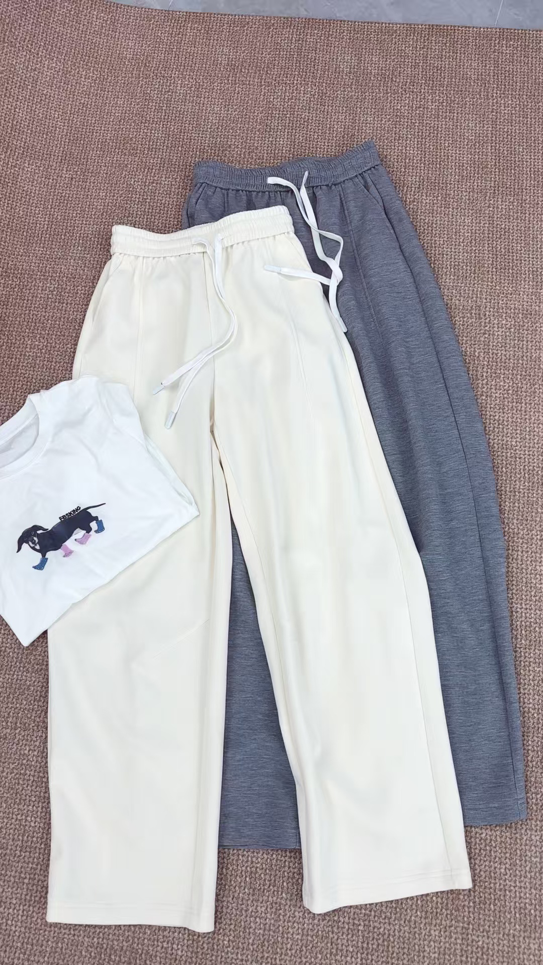 WTT-620夏季新款薄料垂坠窄版直筒裤女