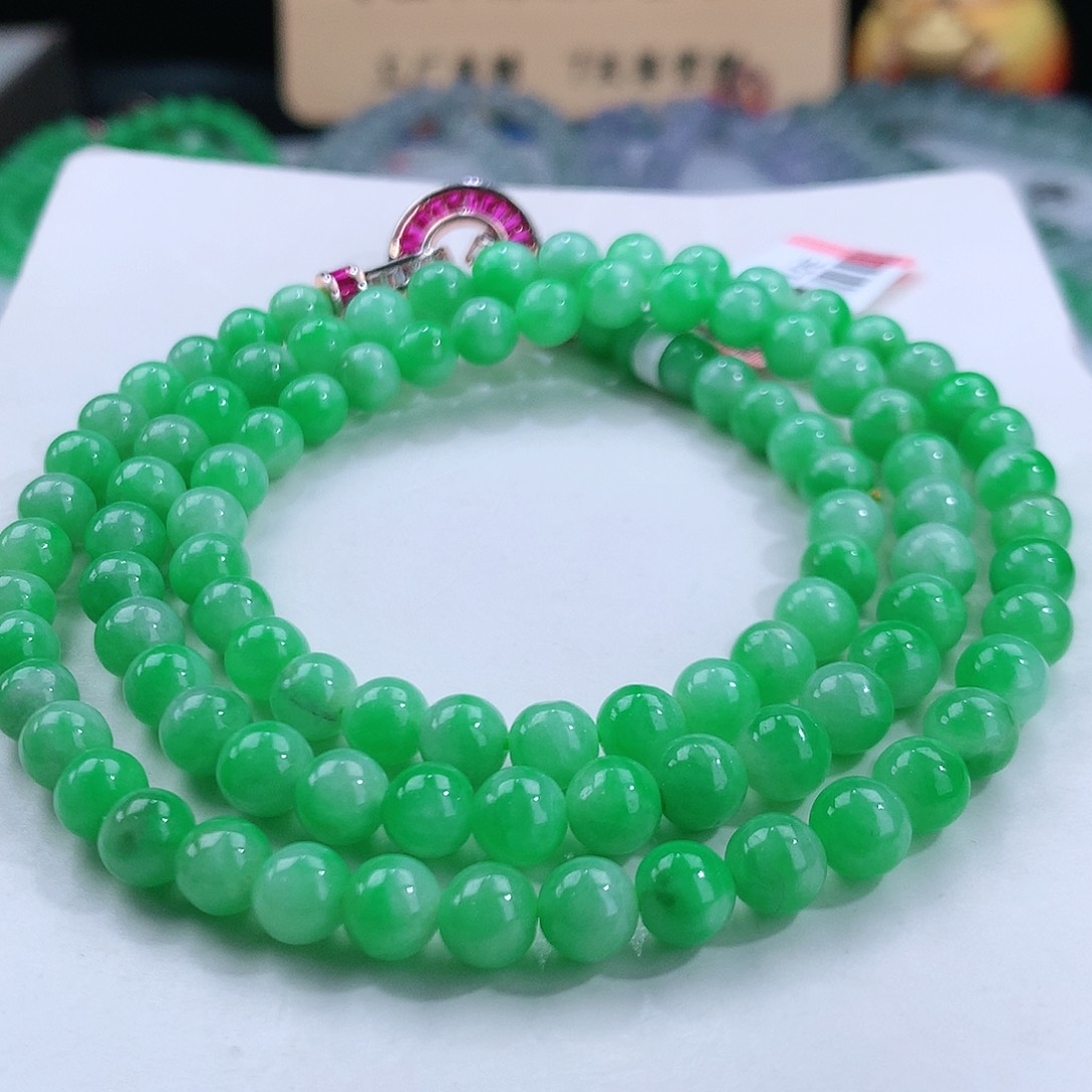 翡翠手链未镶嵌卡6