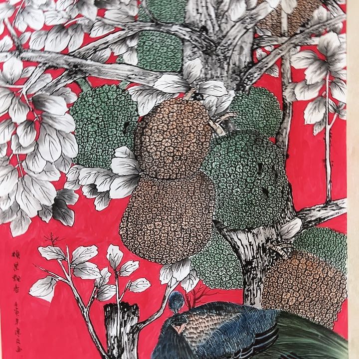 国画新的一岁祝您和全家幸福