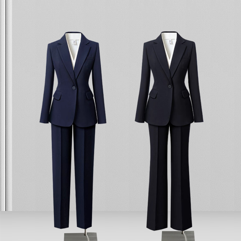 西装套装女2025新款春秋时尚气质高端职业西服外套阔腿裤通勤正装