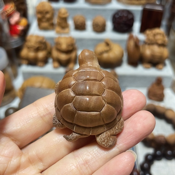 檀香木其他小乌龟横纹黑肉高货印度迈索尔老山檀香