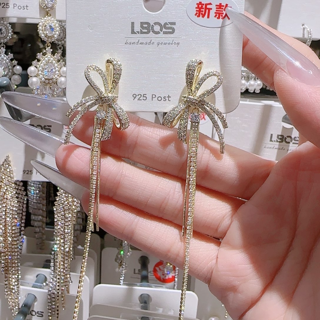 锆石铜合金925银耳环