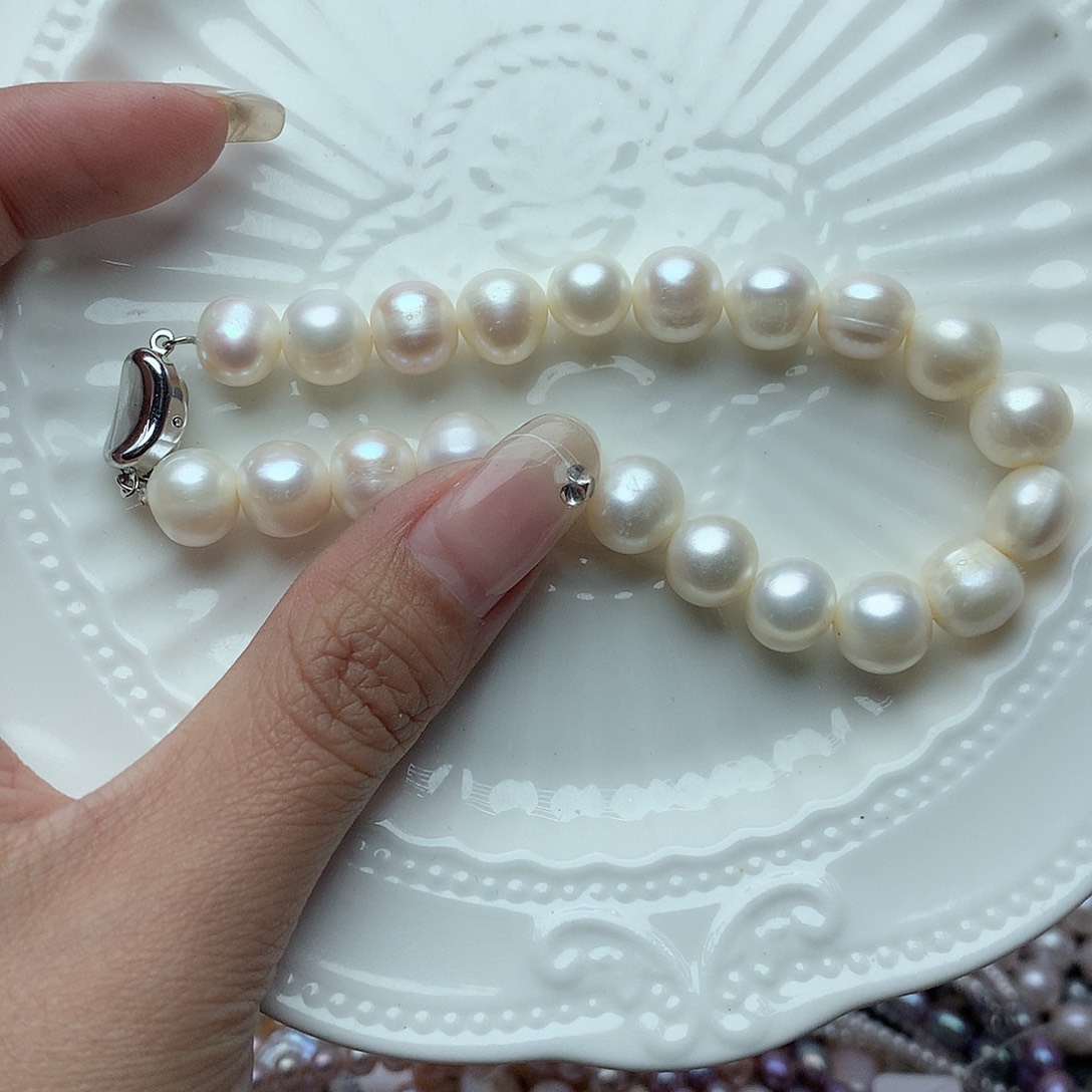 淡水珍珠10-11未镶嵌t61手链