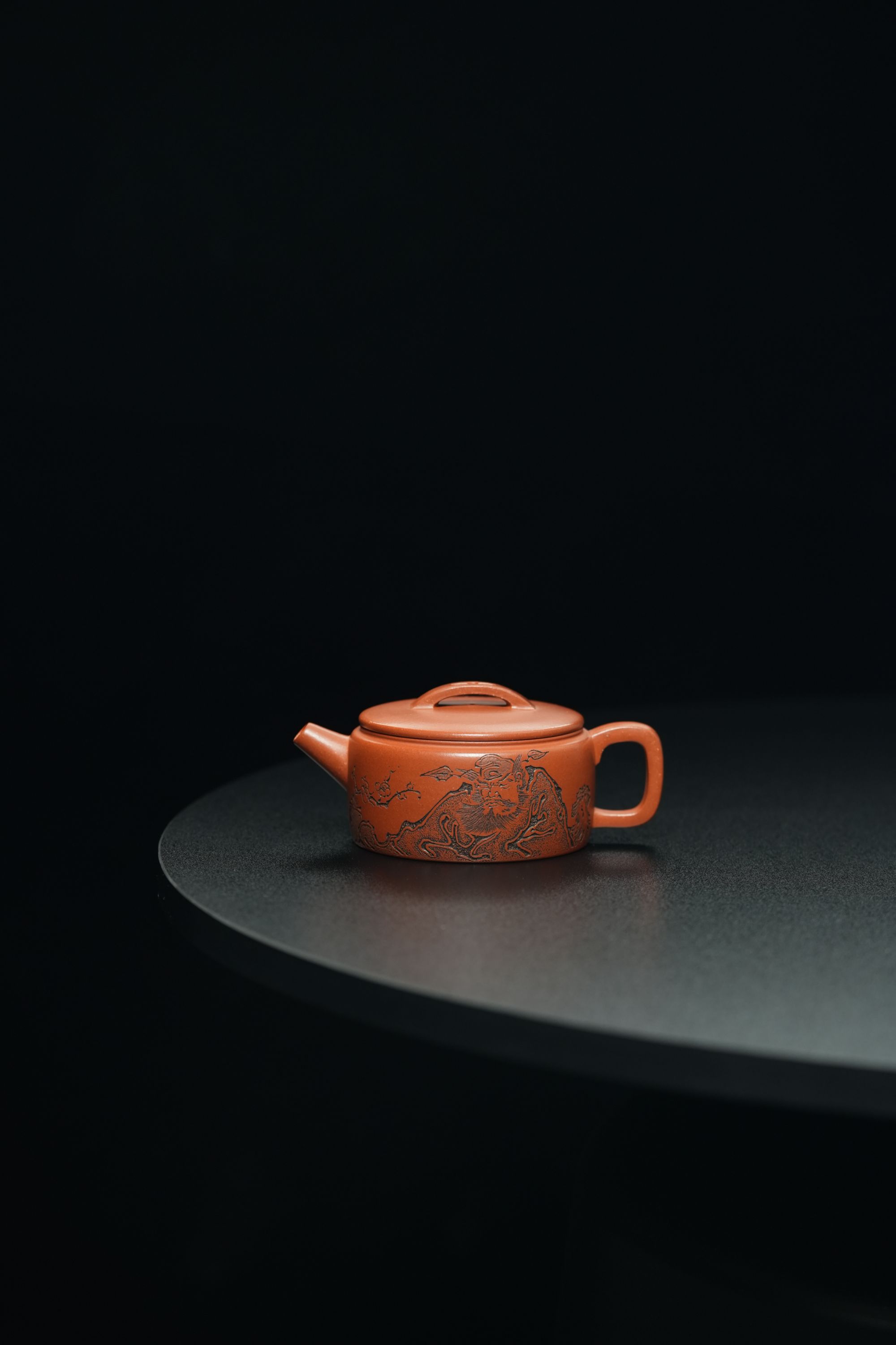 21.HZY红降坡[汉瓦]宜兴原矿手工紫砂壶