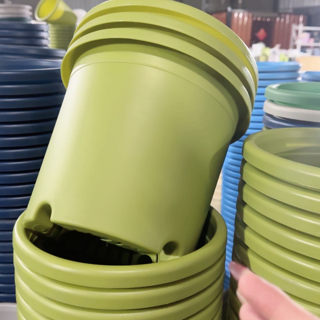 树脂四季盆4#无拖果绿瑕疵8