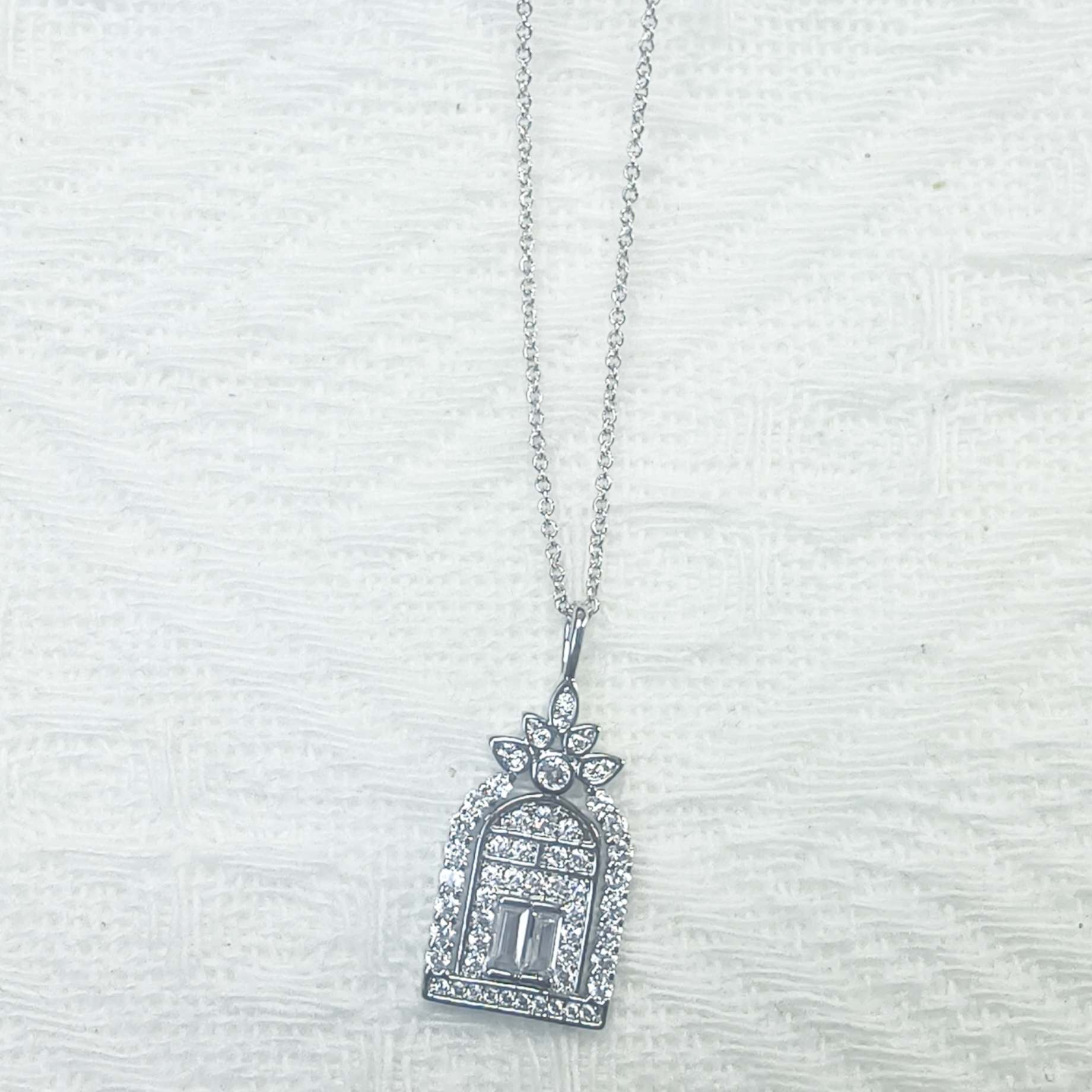 合金项链 轻奢小众幸福之门时尚经典项链链子饰品毛衣链锁骨链