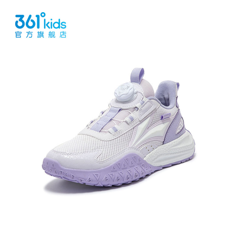 【紫翼】361°kids儿童旋钮科技女童时尚百搭轻便运动鞋K82433804