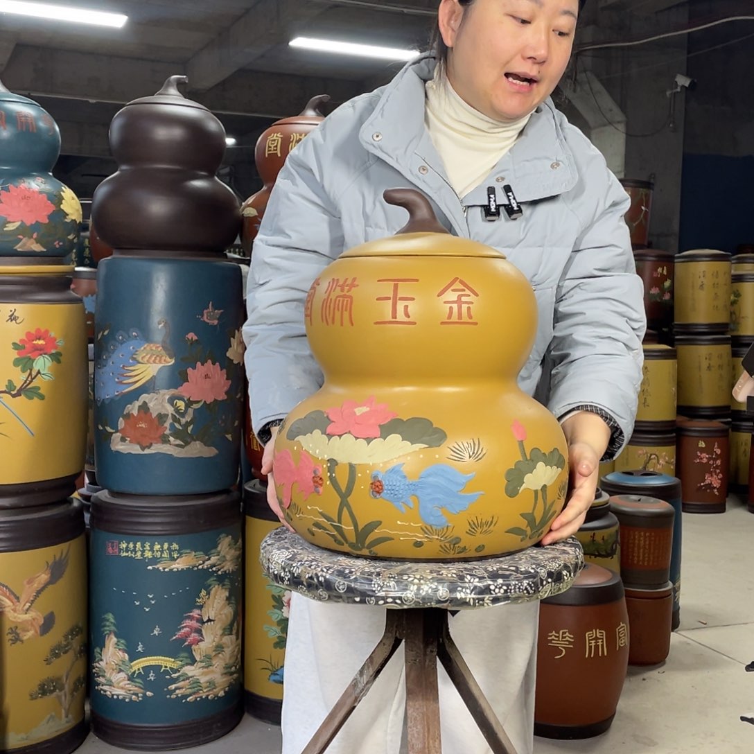 宜兴原矿紫砂茶叶罐