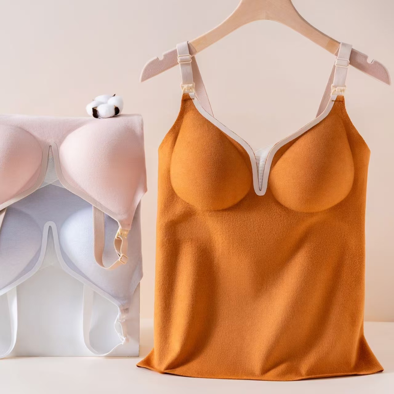 7 A天花板免穿内衣哺乳背心聚拢文胸透气吸汗舒适 大码哺乳内衣