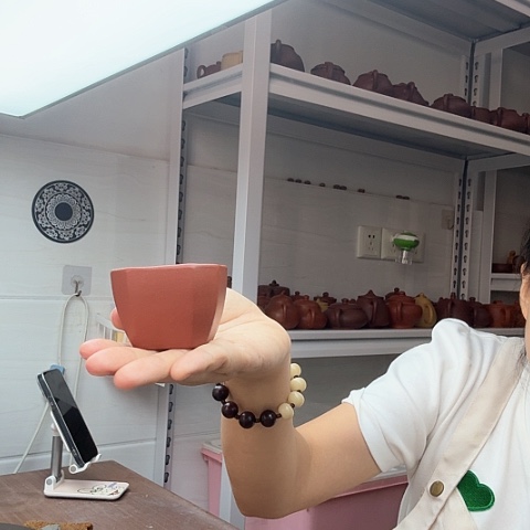 紫砂茶案四方杯四方杯
