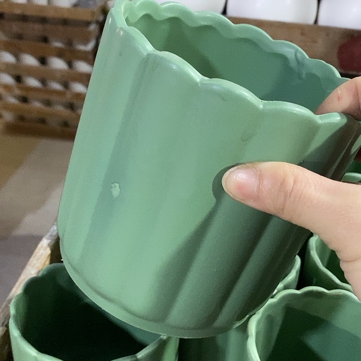 陶摆件陶盆有孔 瑕疵介意勿拍