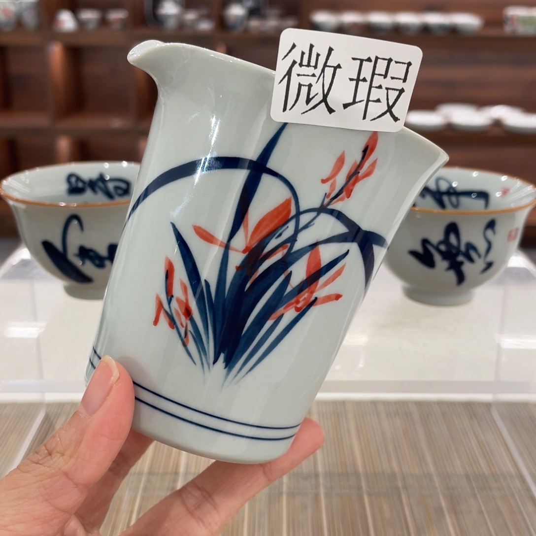 微瑕釉下彩纯手绘