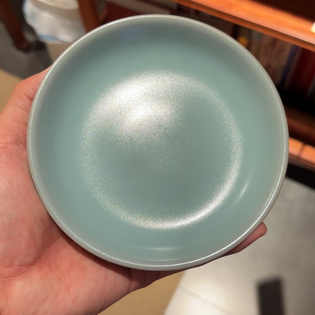 用***7水晶玻璃吸管款全力老师作品，无纹壶承一个