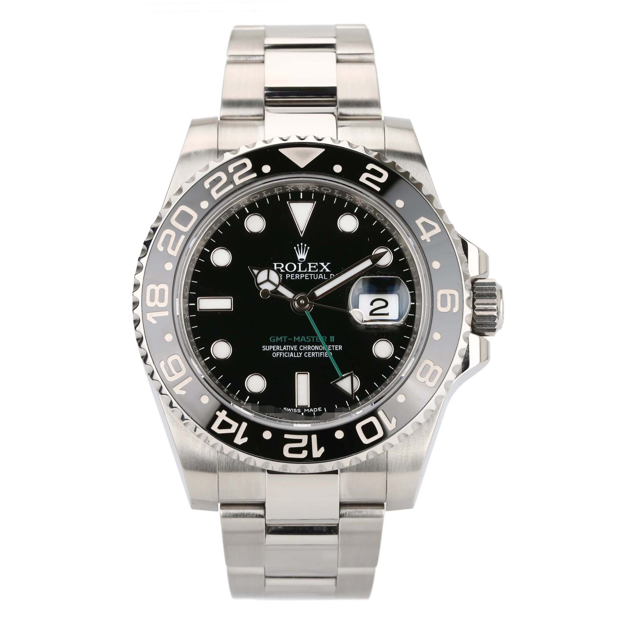 99新 Rolex/劳力士 14年全套/格林尼治系列116710小绿针