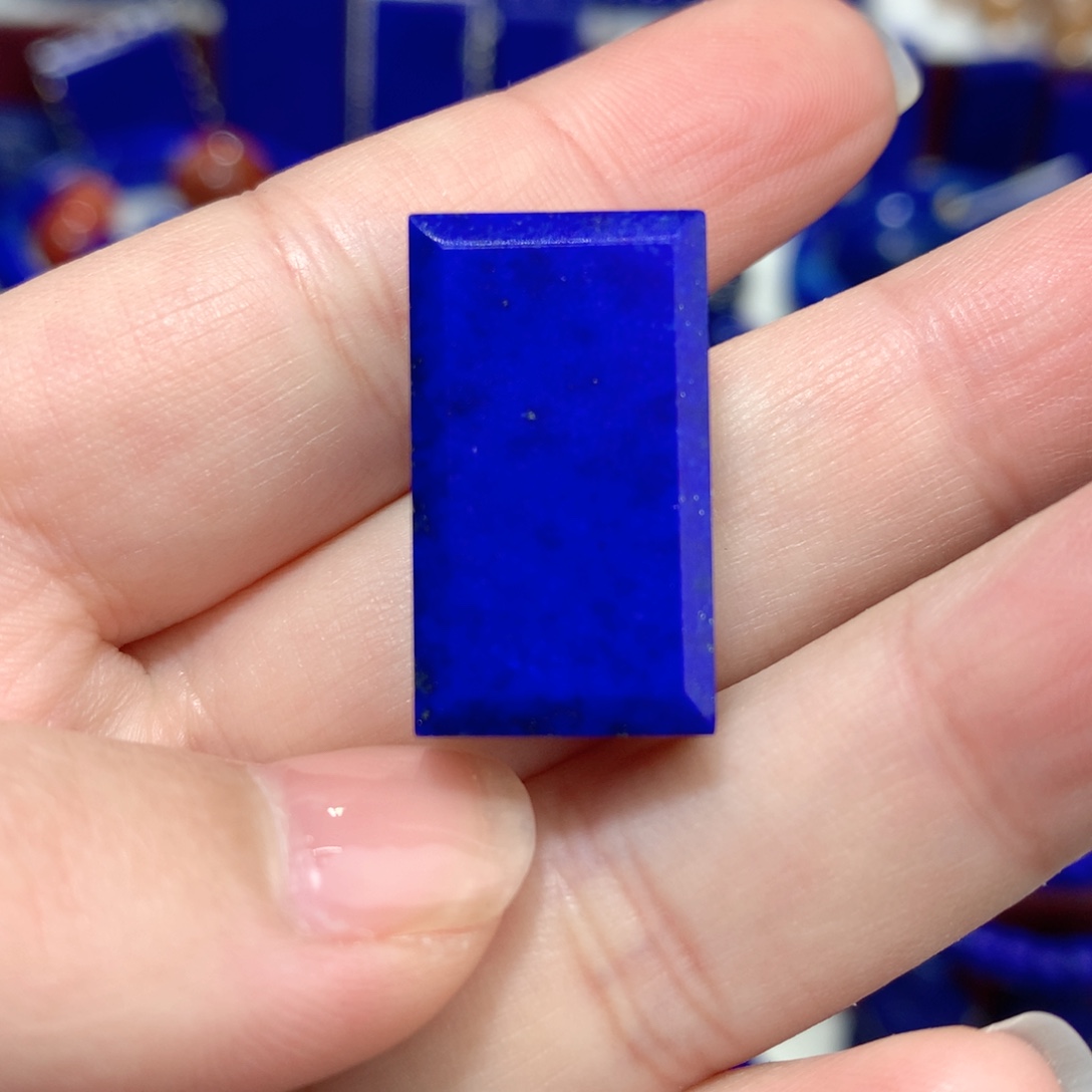 青金石未镶嵌无事牌挂件