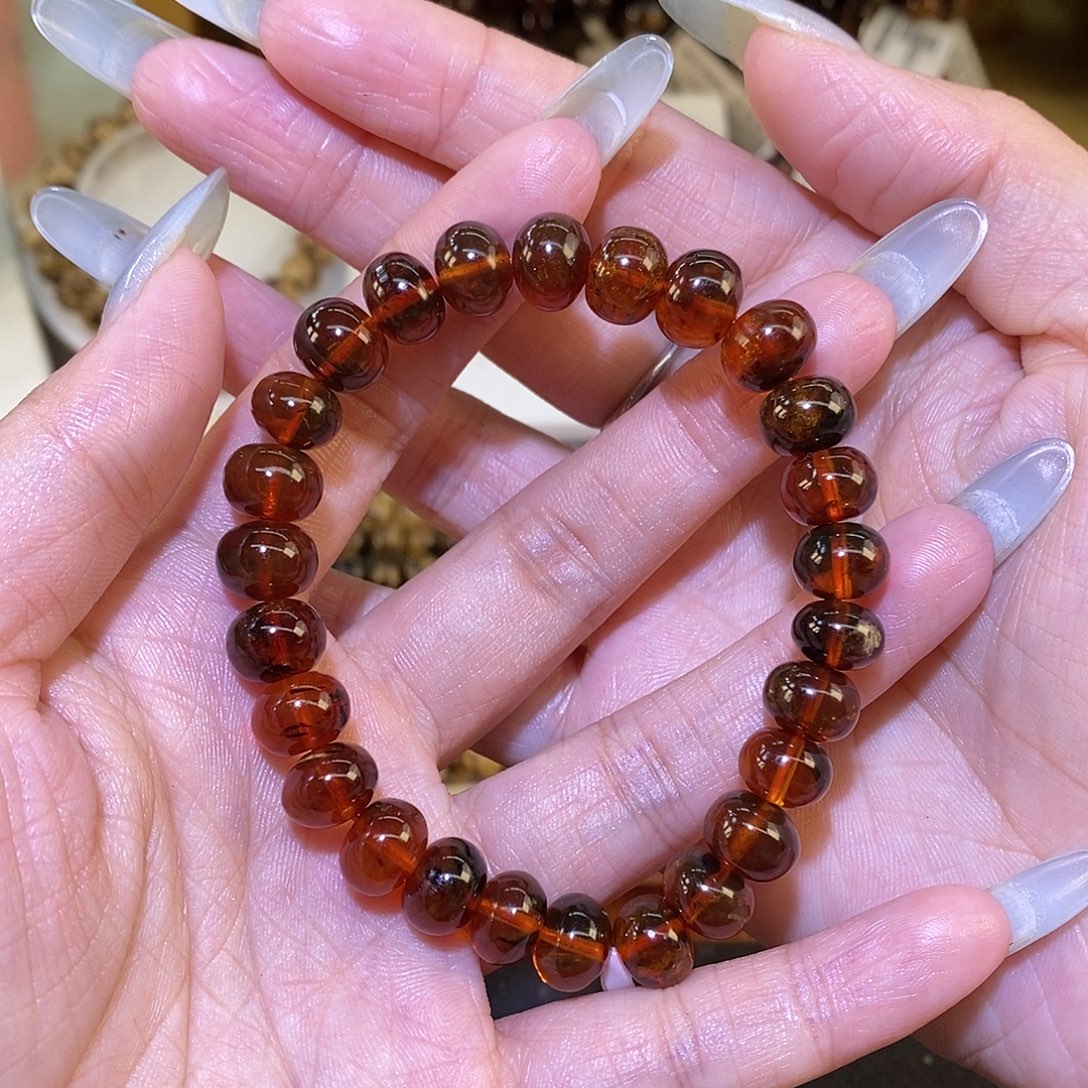 裸石琥珀未镶嵌9m血珀