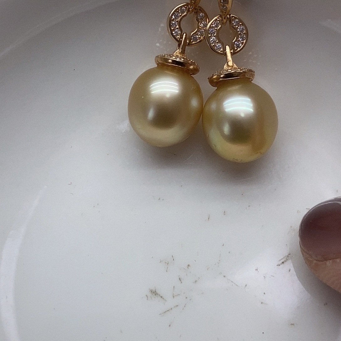 耳饰海水珍珠银S925镶嵌