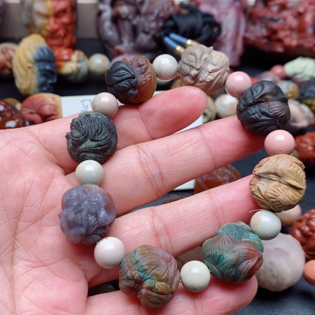 未镶嵌手串玛瑙/玉髓