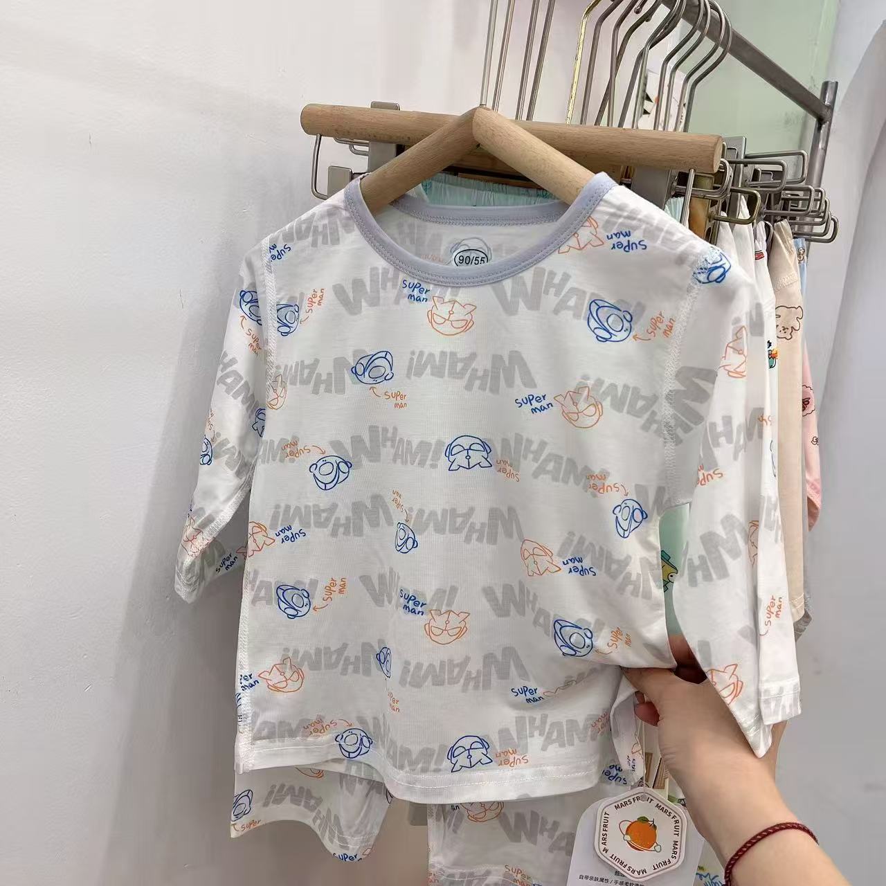 849 橘子家儿童家居服七分袖套装