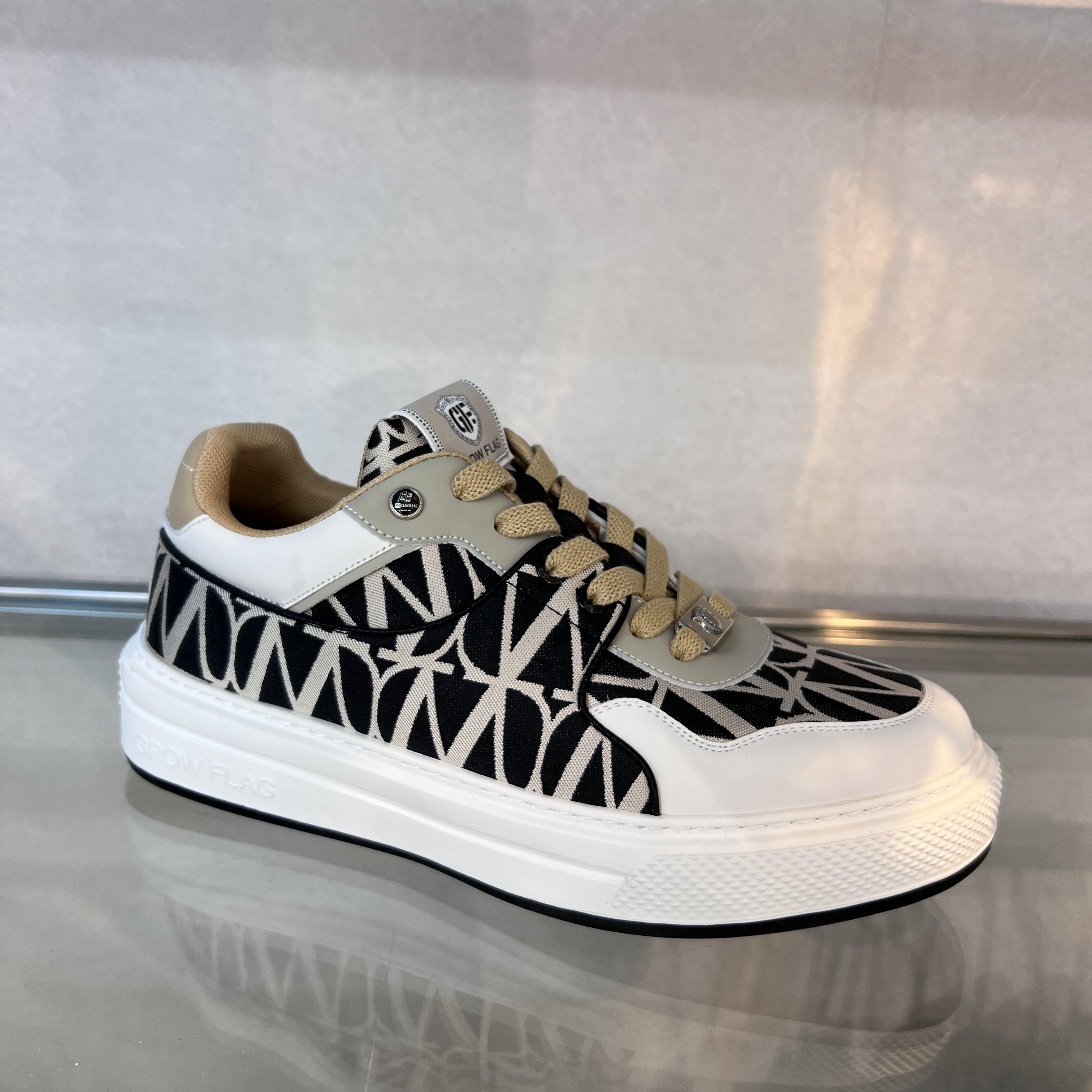 欧品男士夏季透气时尚百搭日常潮流百搭高端休闲皮鞋 3323