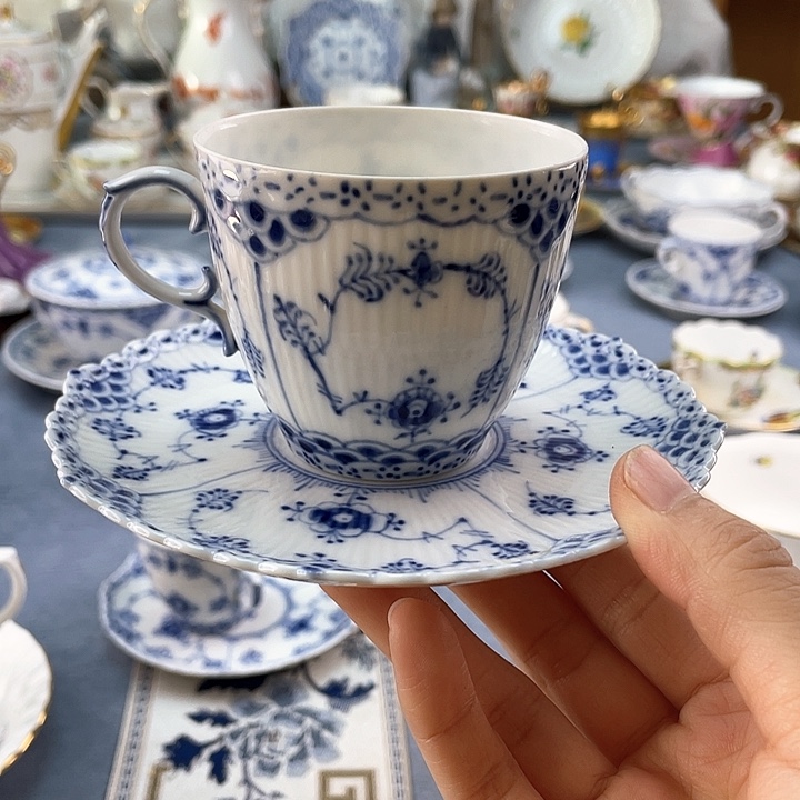 中古欧瓷瓷器小房子