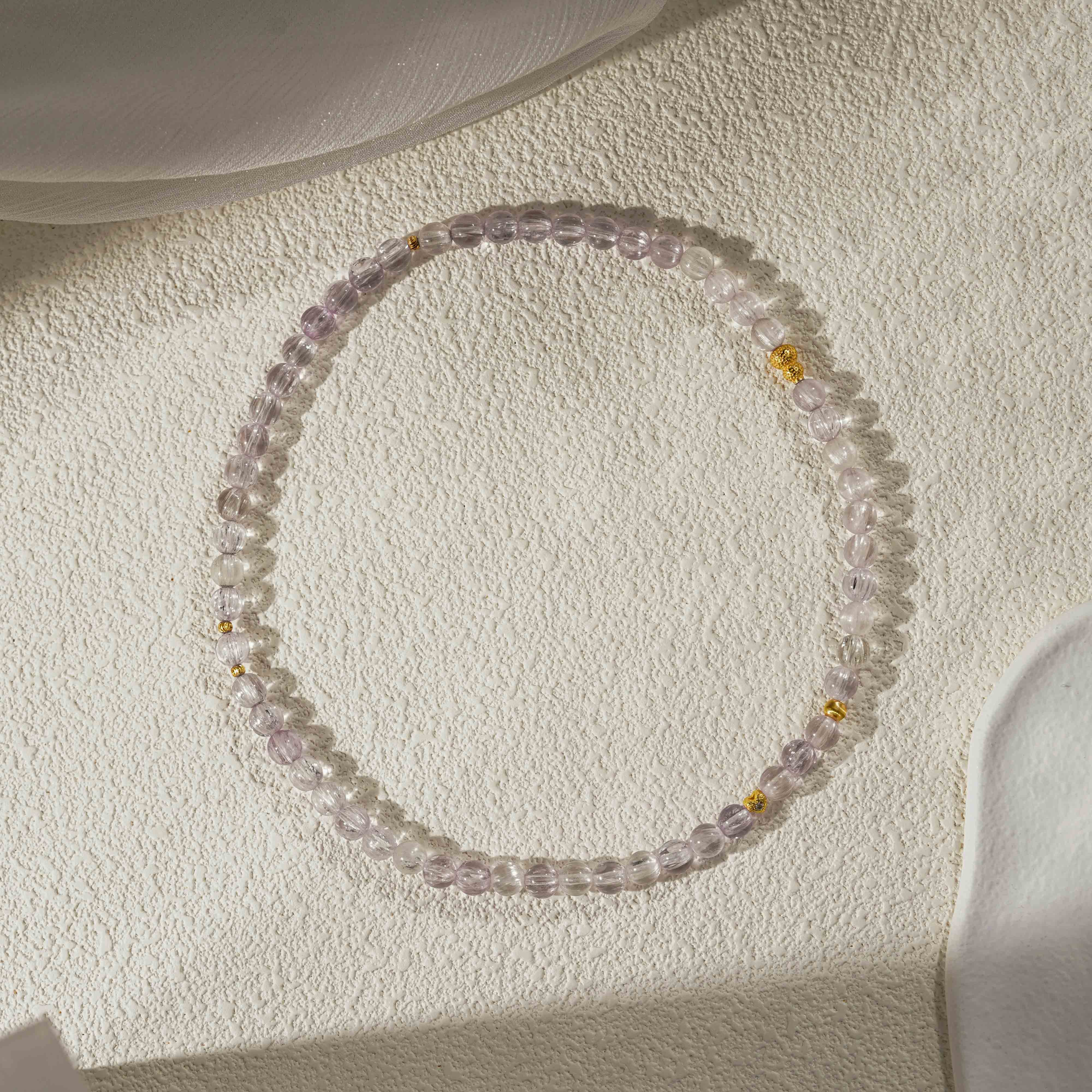 【乐活】紫锂辉彩手串（天然珠宝多样性发其一）