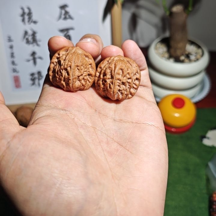 文玩核桃把件31手捻永乐磨盘