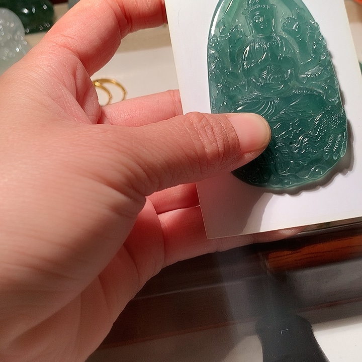 定制翡翠未镶嵌高冰灰千手观音