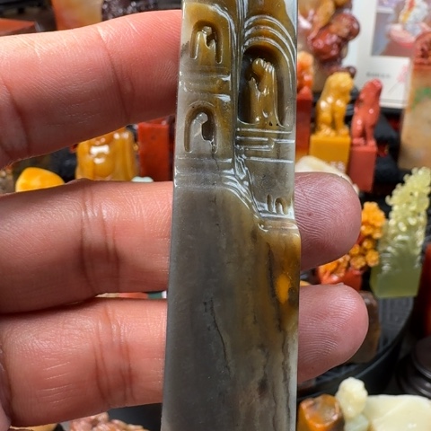 安***刻寿山石寿山尼姑楼