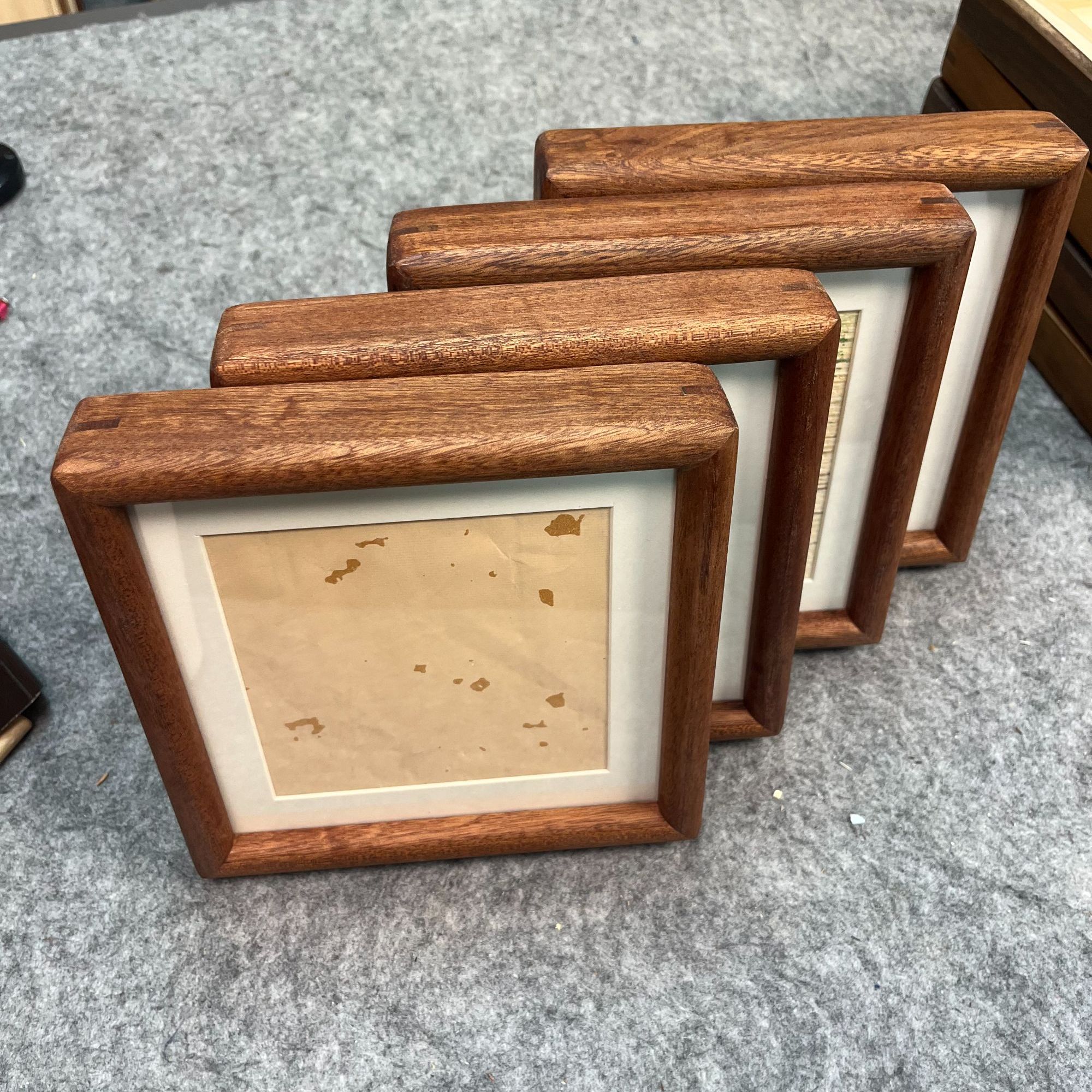 【新品福利】4个15*15沙比利乌檀木榫卯方框