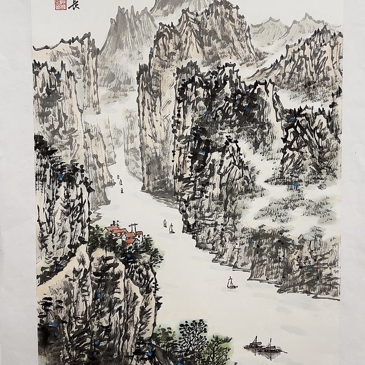 国画花鸟的翅膀是一个巨大的蝴蝶