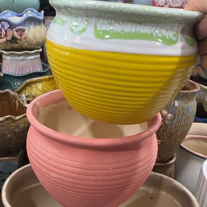 多肉绿植陶瓷花盆凑9块包邮