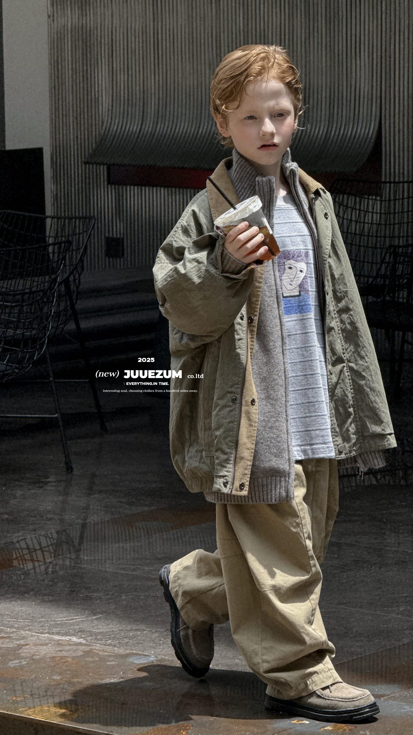 2025长袖扣号链接儿童韩版印花上衣ins童装卫衣裤子衬衫～时尚百搭