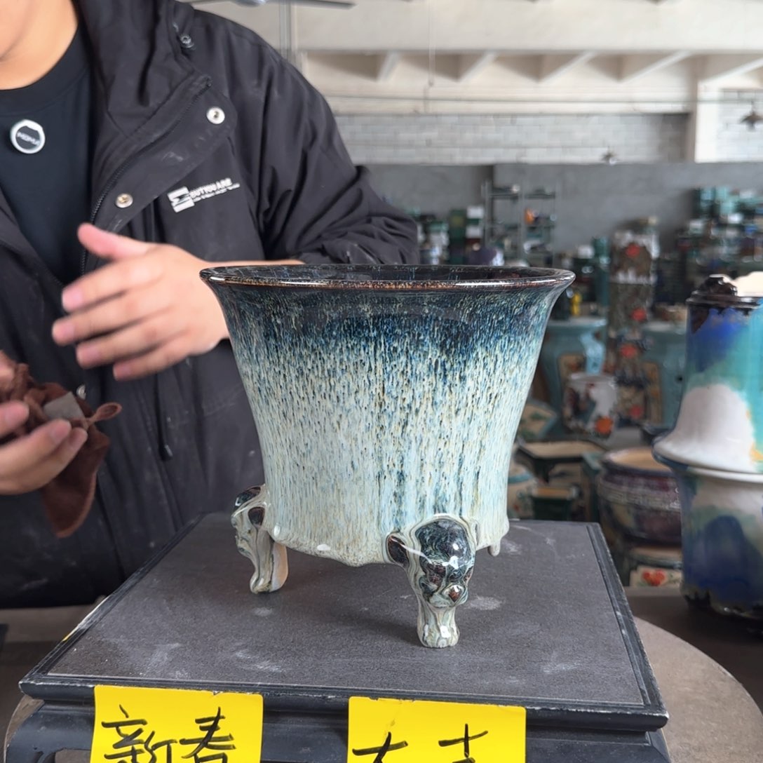 陶。一风堂石湾花盆 