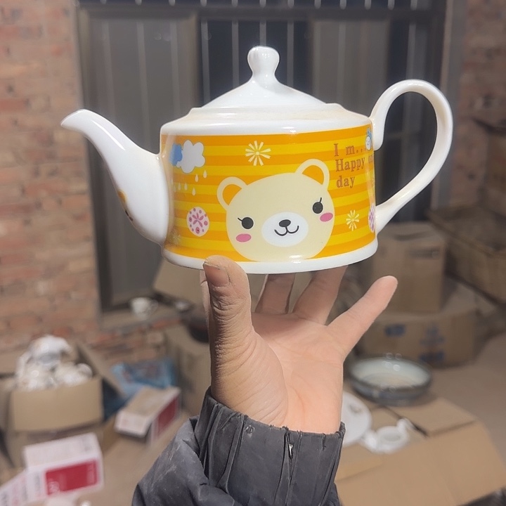 库存微瑕多空茶壶