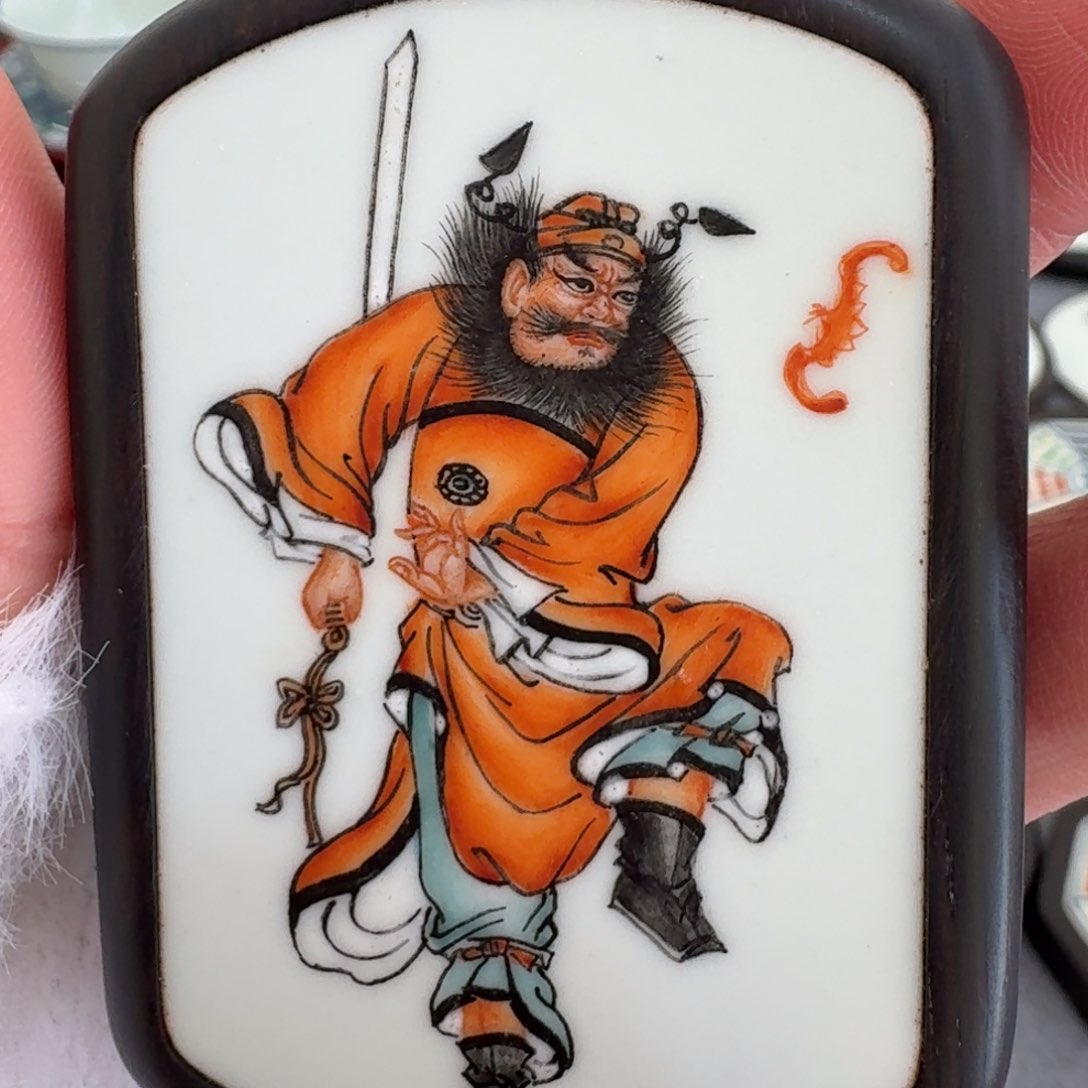 瓷片大*钟馗挂件一个