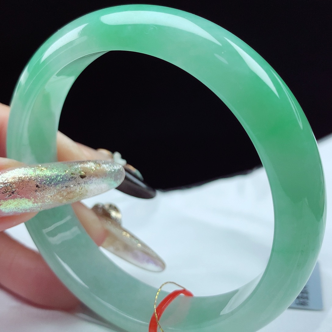 未镶嵌手镯翡翠57圈0917