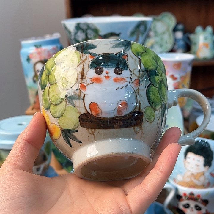 陶景德镇釉下手绘陶瓷 